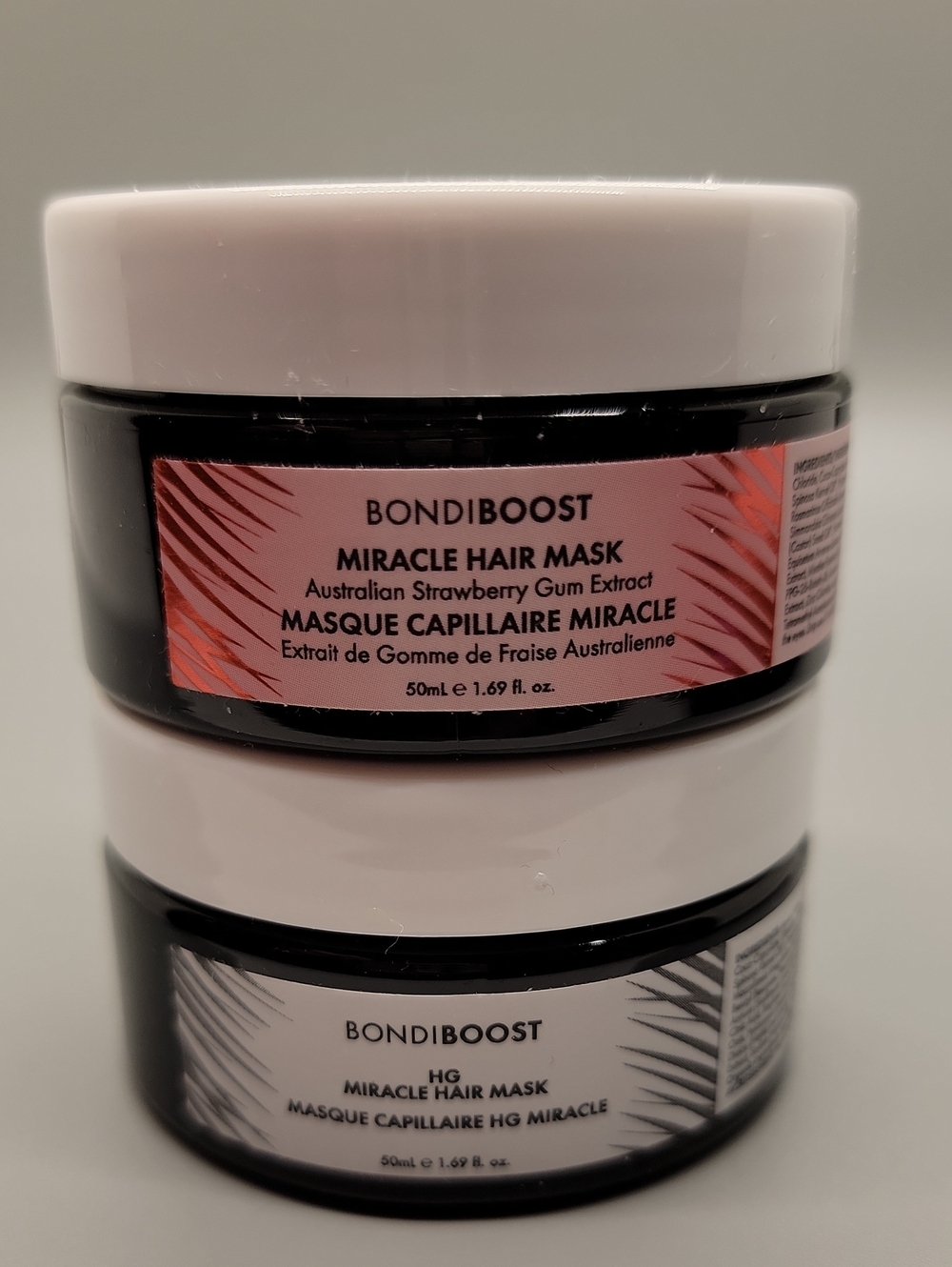 TWO BondiBoost Miracle Hair Masks - Australian Strawberry and HG
